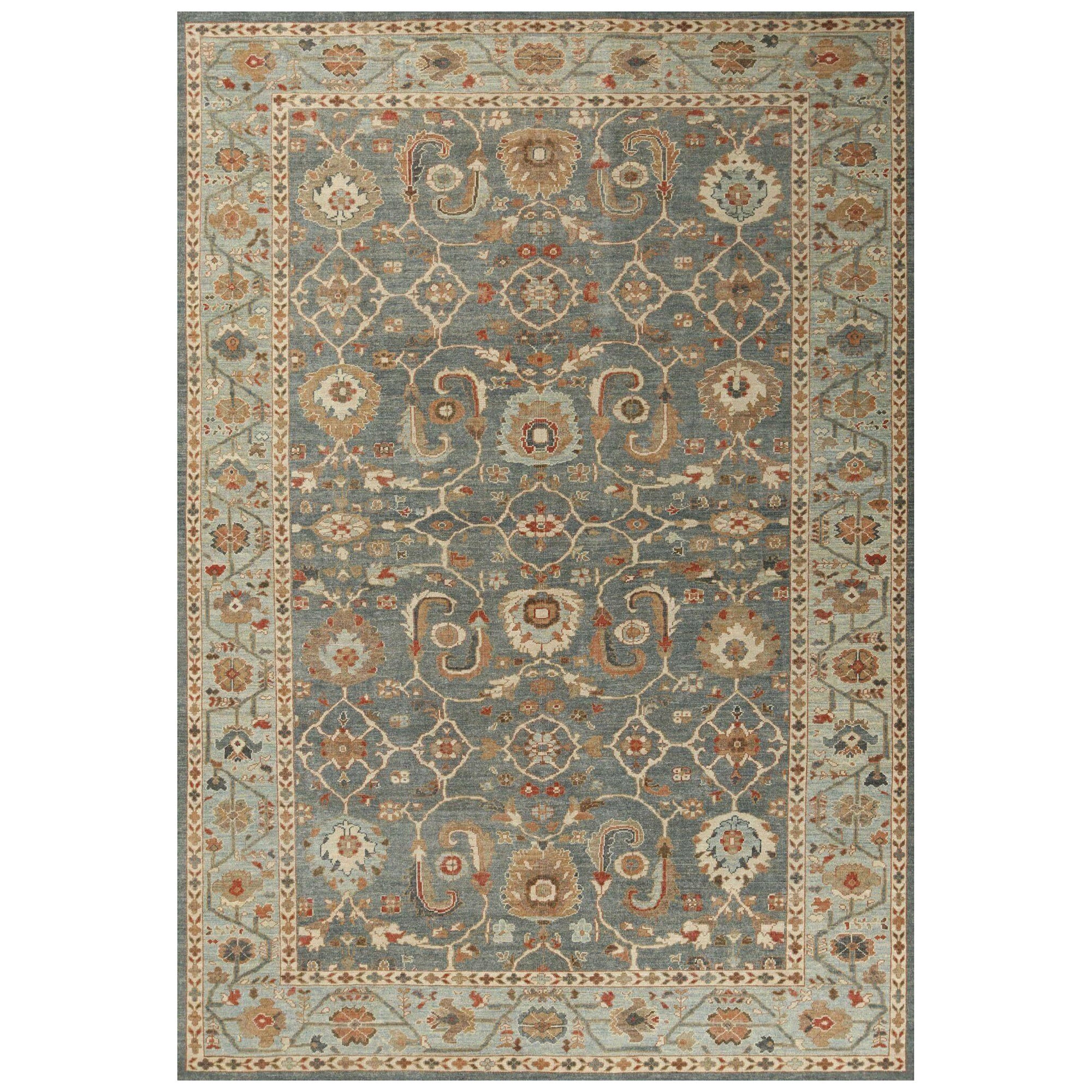 Sultanabad-Teppiche aus Afghanistan - Wolle in Grau mit Muster - 95929