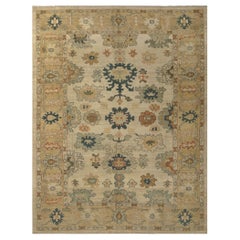 Tappeti Afghanistan Oushak - Design in lana e avorio - 96091