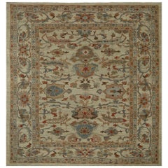 Tapis d'Afghanistan Sultanabad - Design en laine ivoire - 96106