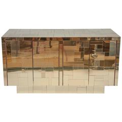 Paul Evans for Directional Brass Cityscape Sideboard