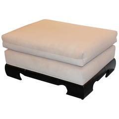 Large Upholstered Asian Styled Ottoman