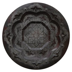 Decorative Etched Copper Persian Charger Plate