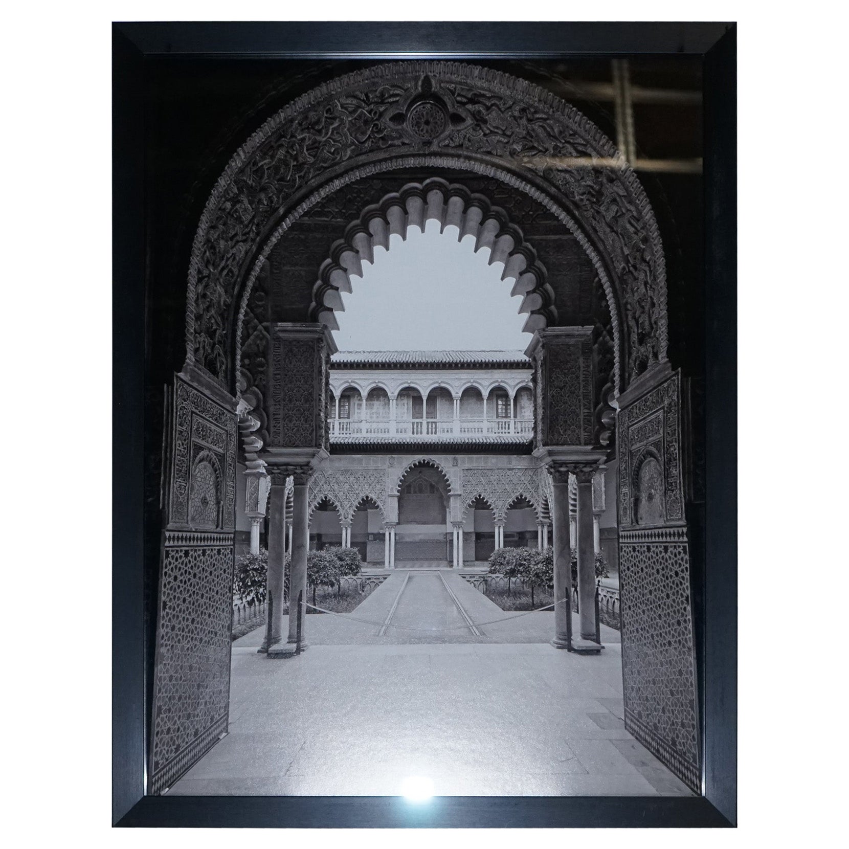 COURTYARD OF THE MAIDENS IN THE REAL ALCAZAR IN SEVILLE PICTURE PRiNT ON FRAME