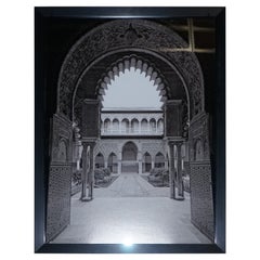 COURTYARD OF THE MAIDENS IN THE REAL ALCAZAR IN SEVILLE PICTURE PRiNT ON FRAME