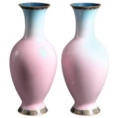 19th Century Pair of Cloisonné Vases
