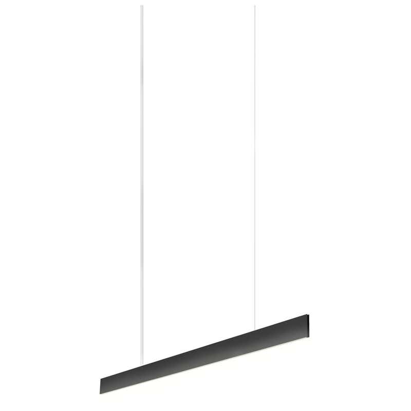 Formation Linear Pendant LED Aluminum Marble Fixture, Matte Black For ...