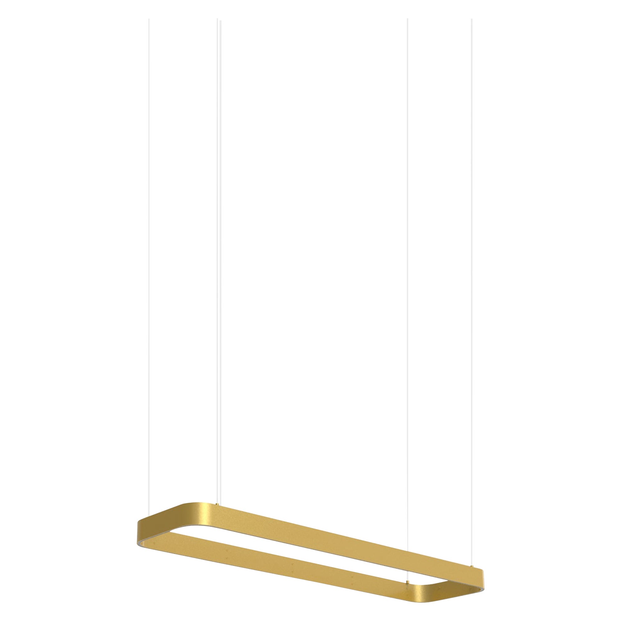 Lampada a sospensione Eden Rectangle 100 Gold Aluminum di JSPR