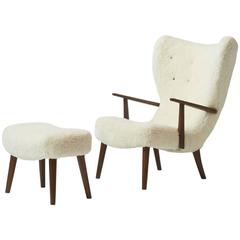 Madsen and Schubel "Pragh" Lounge Chair and Ottoman