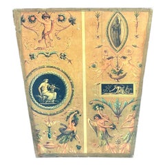 Vintage Neoclassical Wrapped Waster Paper Basket