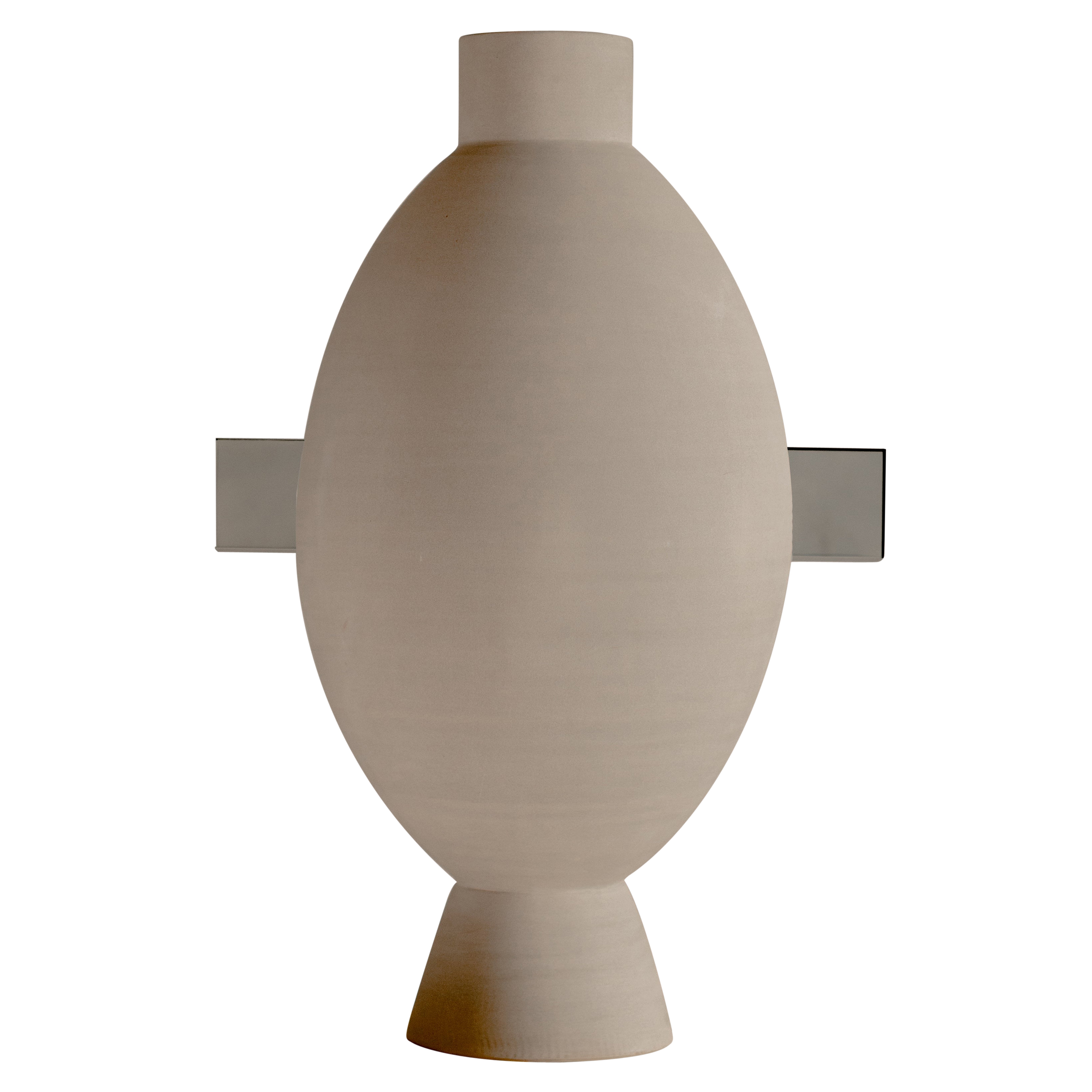 ETER Collectible Object . HENDER 04 . Handmade Clay & Czech Glass piece. Limited