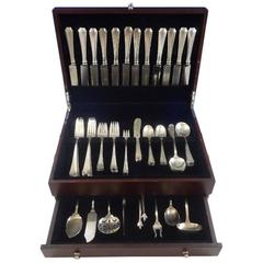 Used Fairfax by Gorham Sterling Silver Flatware Set 12 Service 92 Pieces Huge
