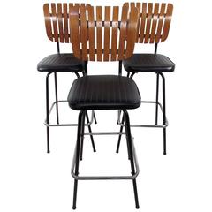 Three Mid-Century Arthur Umanoff Stools 9