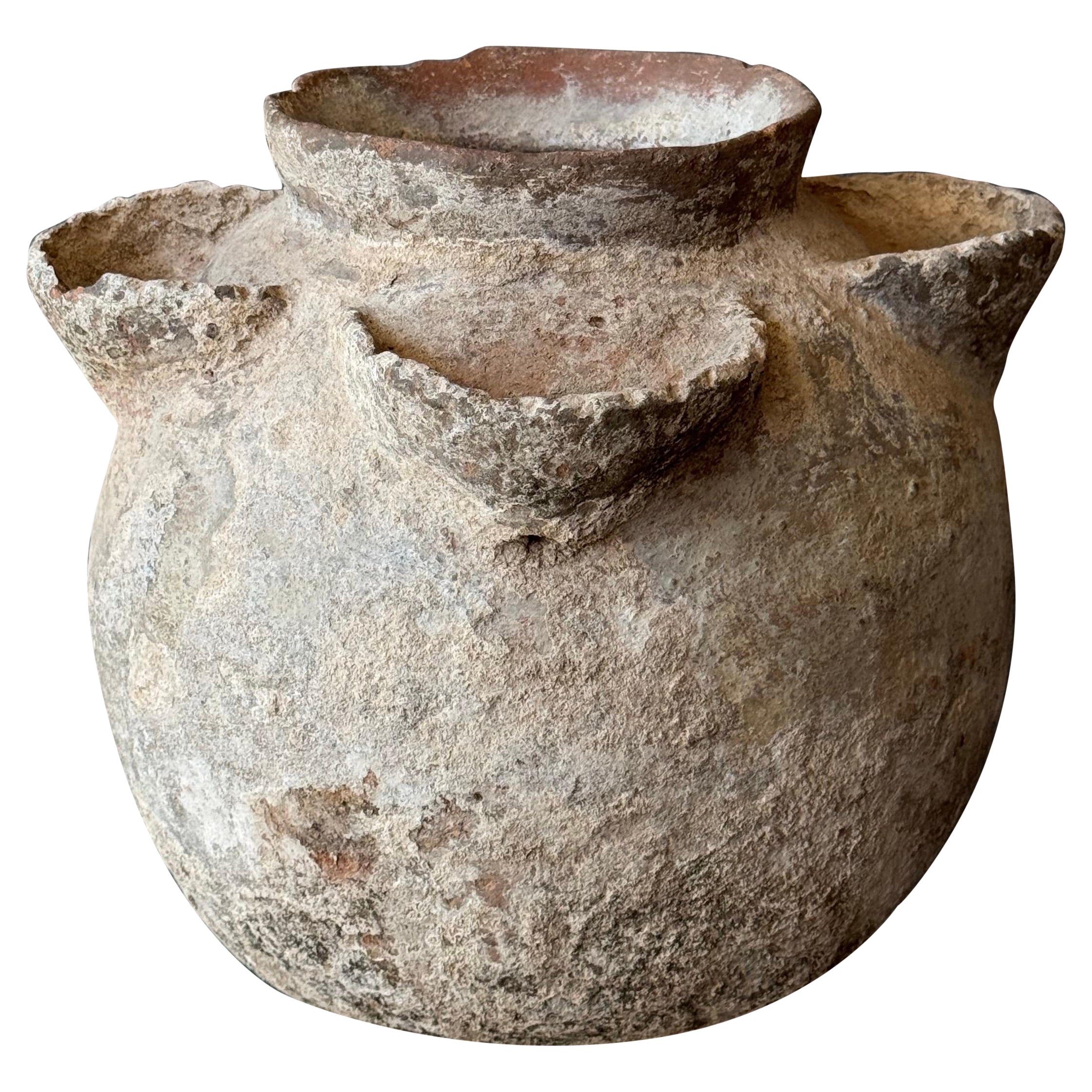 Primitive Terracotta Water Jar From Central Mexico, Early 20th Century