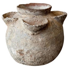 Pot à eau primitif en terre cuite du centre du Mexique, début du 20e siècle