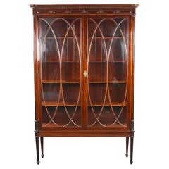 Antique Edwardian Mahogany Display Cabinet