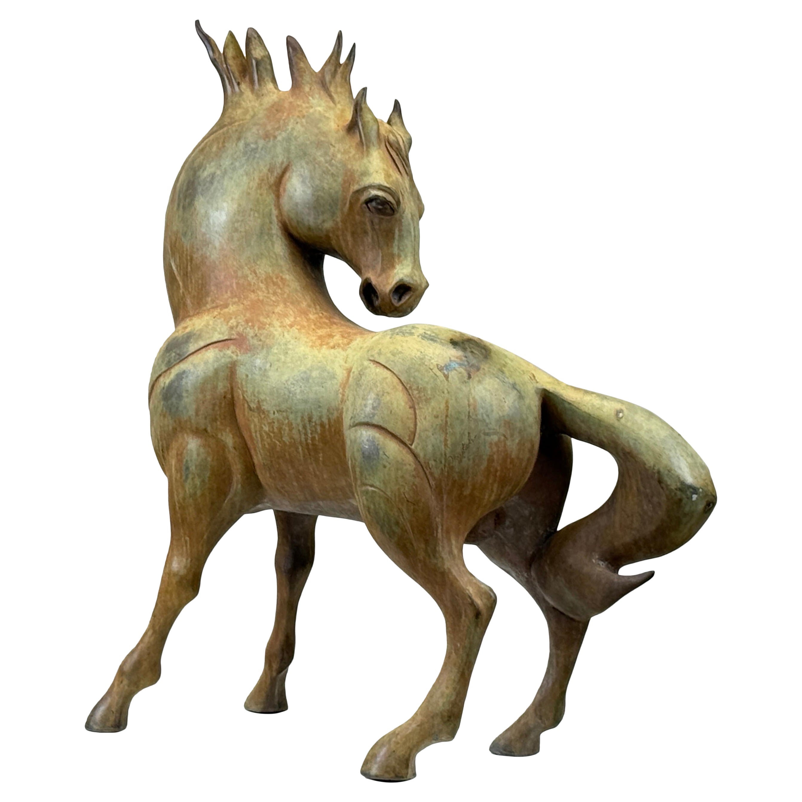Bronze Horse Sculpture by Barbara Beretich