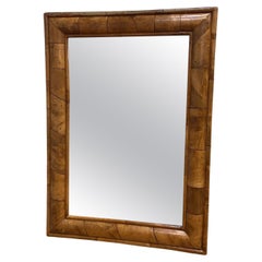 Antique English William And Mary Style Burl Walnut Wall Mirror