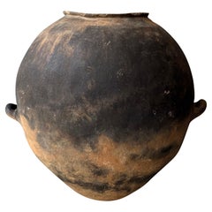Terracotta Water Jar From Puebla, Mexico, Mid 20th Century