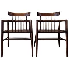 Paul McCobb Spindle Back Windsor Style Armchairs