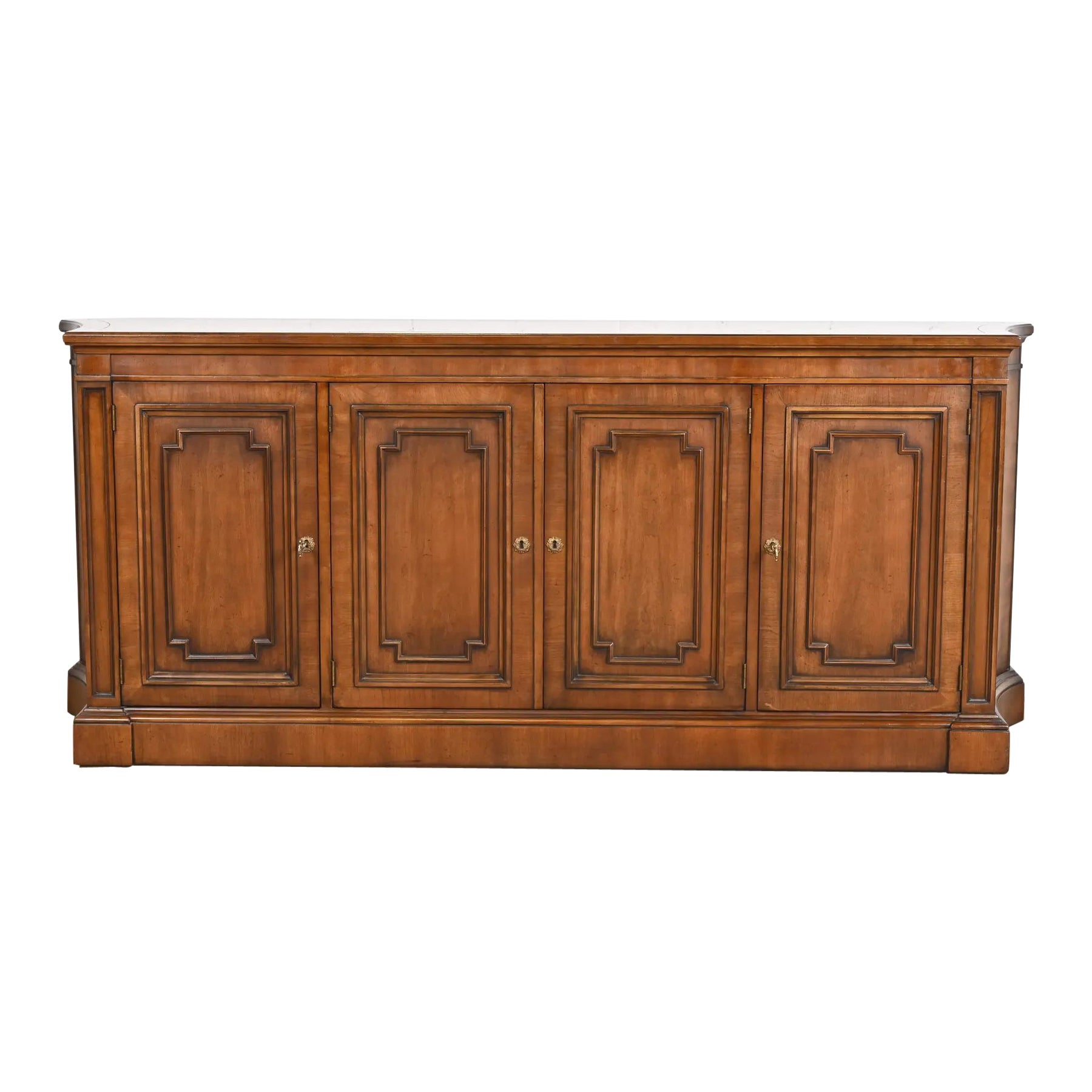 Kindel Furniture French Regency Louis XVI Cherry Wood Sideboard or Bar Cabinet