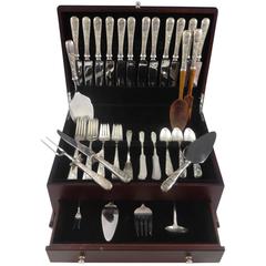 Old Maryland Engraved by Kirk Sterling Silver Flatware Set 12 Dinner 71 Pieces