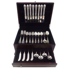 Used Orleans by Watson Sterling Silver Flatware Set Service Dinner Size Rare