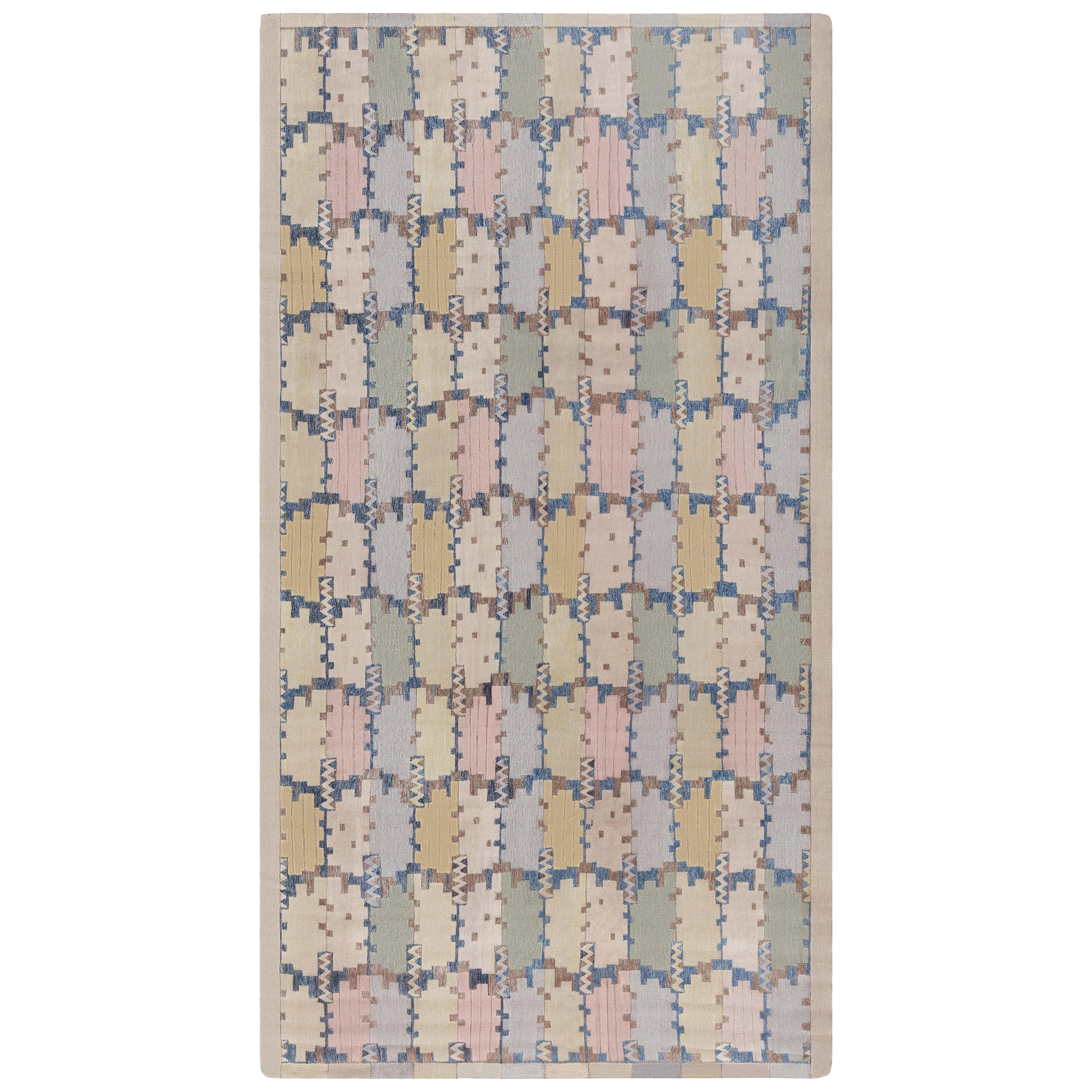 Modern Swedish Flat Weave Inspired Rug by Doris Leslie Blau