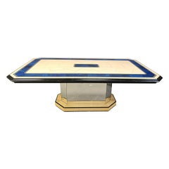 Vintage lacquered dining table, 1970s