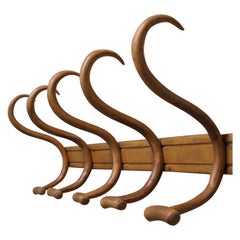 Row of 3 Bentwood Hat and Coat Hooks