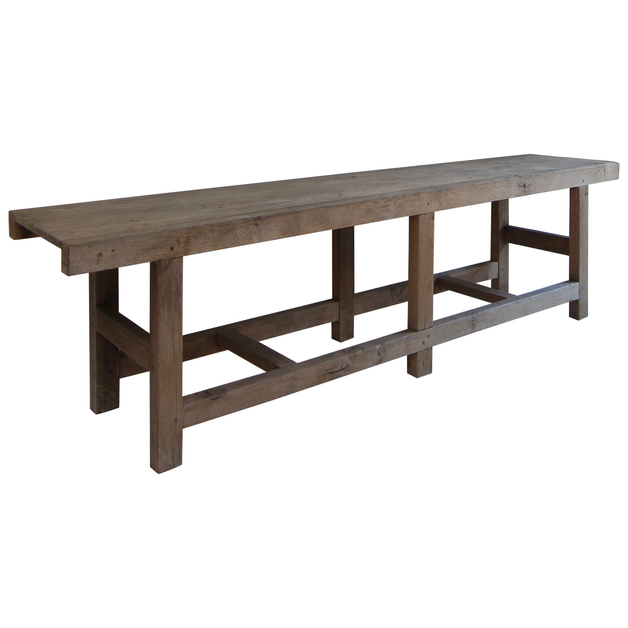 Tavolo consolle grande in Oak
