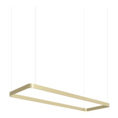 Eden Rectangle 150 Champagne Aluminum Pendant Lamp by JSPR