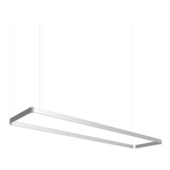 Lampada a sospensione in alluminio Eden Rectangle 200 Silver di JSPR