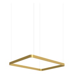 Lampada a sospensione Eden Rectangle 100 Gold Aluminum di JSPR