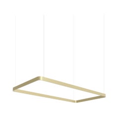 Eden Rectangle 150 Champagne Aluminum Pendant Lamp by JSPR