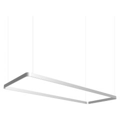 Lampada a sospensione in alluminio Eden Rectangle 200 Silver di JSPR