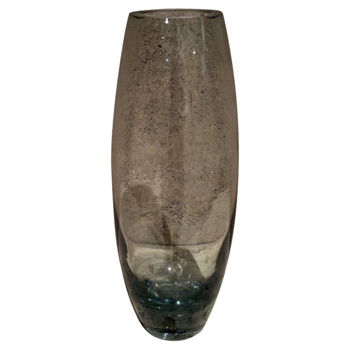 1957 Vaso di vetro torpedo grigio fumo Per Lütken Holmegaard