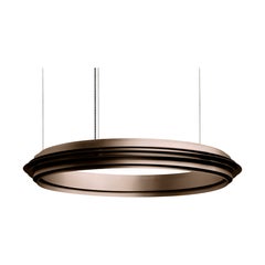 Lampada a sospensione Empire II grande in alluminio bronzo di JSPR