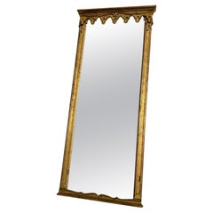 Tall Vintage Italian Gold Gilt Wood Florentine Wall Mirror