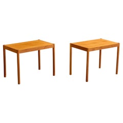 Dänische Designerin, Beistelltische, Teakholz, Dänemark, 1960er Jahre