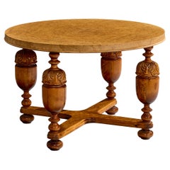 Schwedischer Designer, Beistelltisch, Birke, Schweden, 1930er Jahre