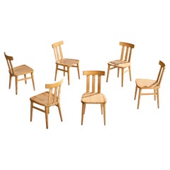 Werner West, Dining Room Chairs, Pine, Finland, 1950s