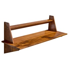 Italienischer Designer, Konsolentisch, Nussbaum, Italien, 1950er Jahre