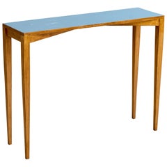Gio Ponti, Table console, frêne, stratifié, Italie, années 1950