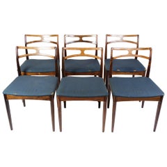Set Of Six Dining Chairs Model 94 Made In Rosewood By Johannes Andersen