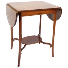 Beistelltisch mit Klappen aus Mahagoni, dänisches Design aus den 1960er Jahren