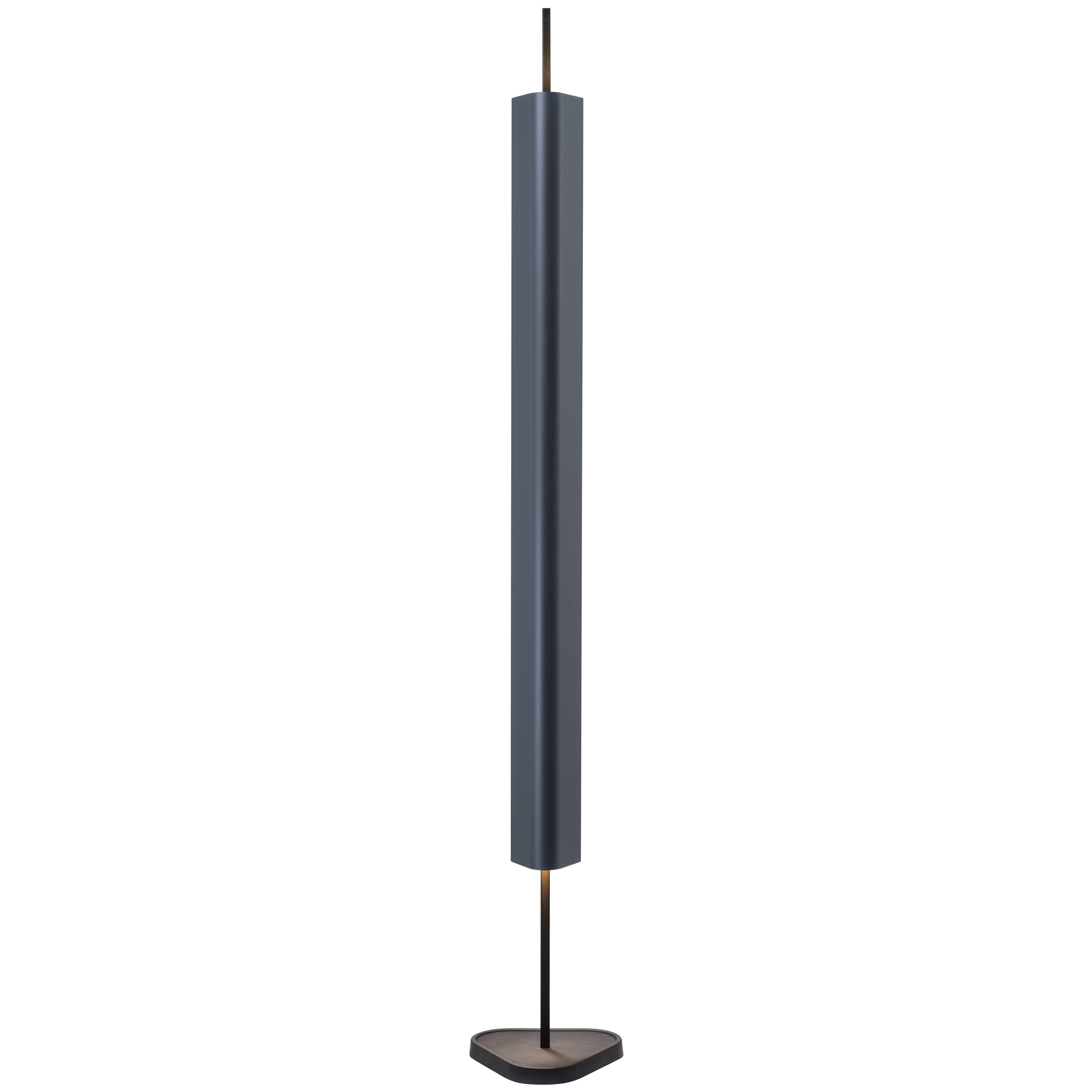 Emi Aluminium and PMMA Floor Lamp in Deep Blue by Erwan Bouroullec, 2025