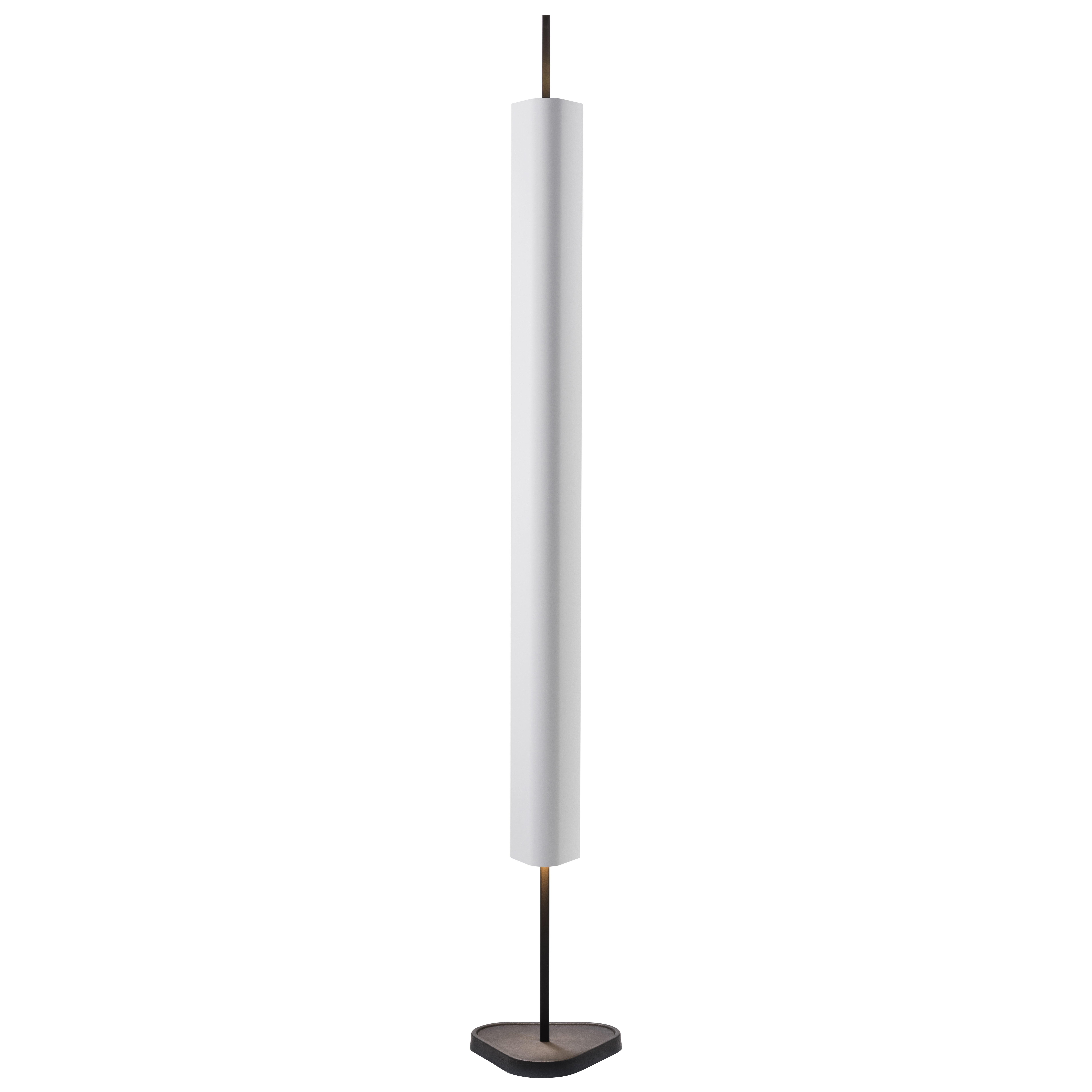 Lampada da terra Emis in alluminio e PMMA in bianco sporco di Erwan Bouroullec, 2023