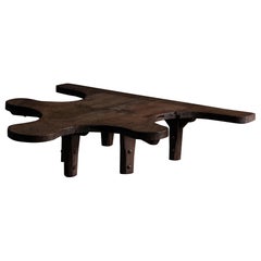 Antique Sculptural Primitive Coffee Table, France, 19th Century