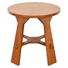 Tavolo lampada o tavolino occasionale Stickley Mission Arts & Crafts in Oak