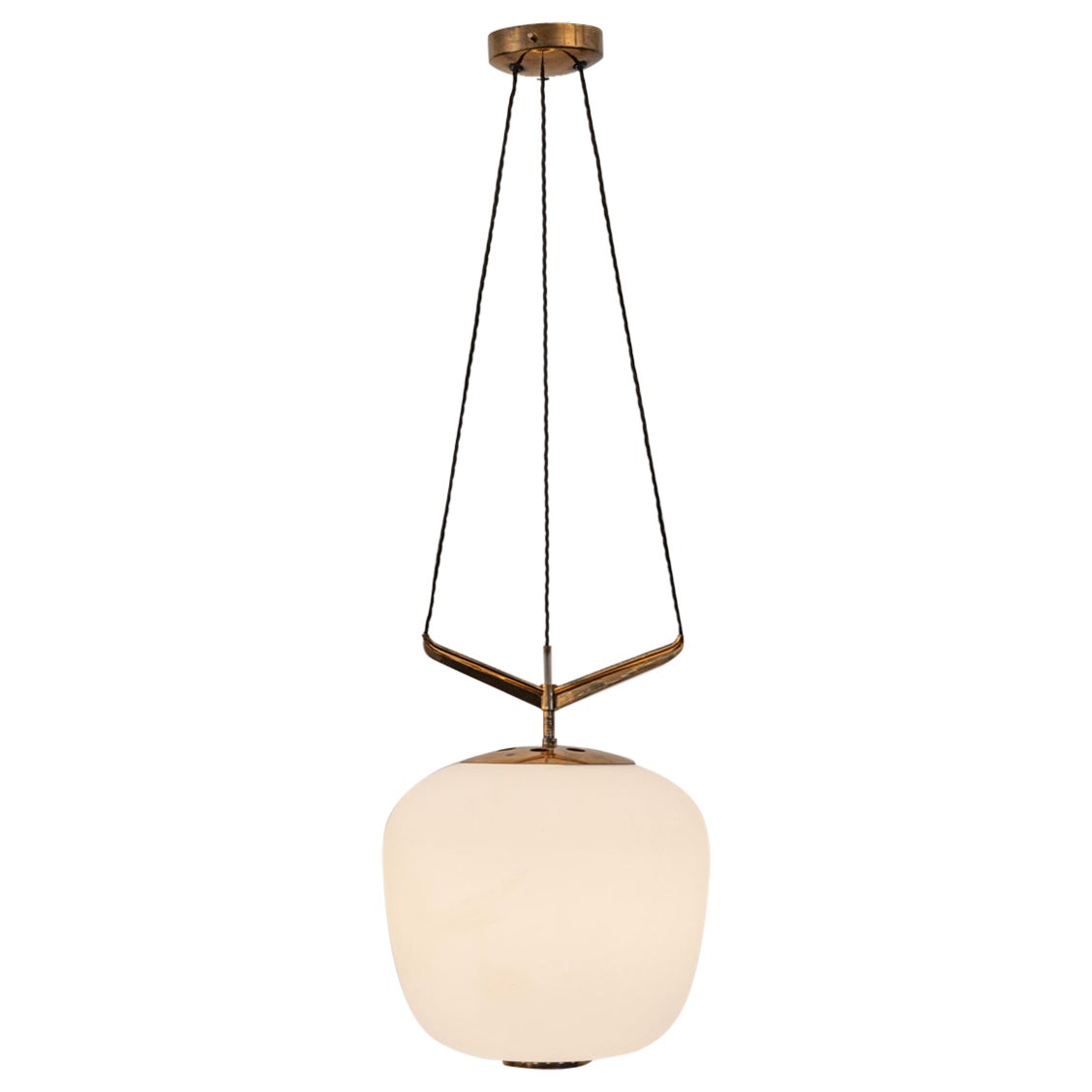 Rare Stilnovo chandelier Italy c1950
